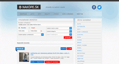 Desktop Screenshot of inzeraty.nakope.sk